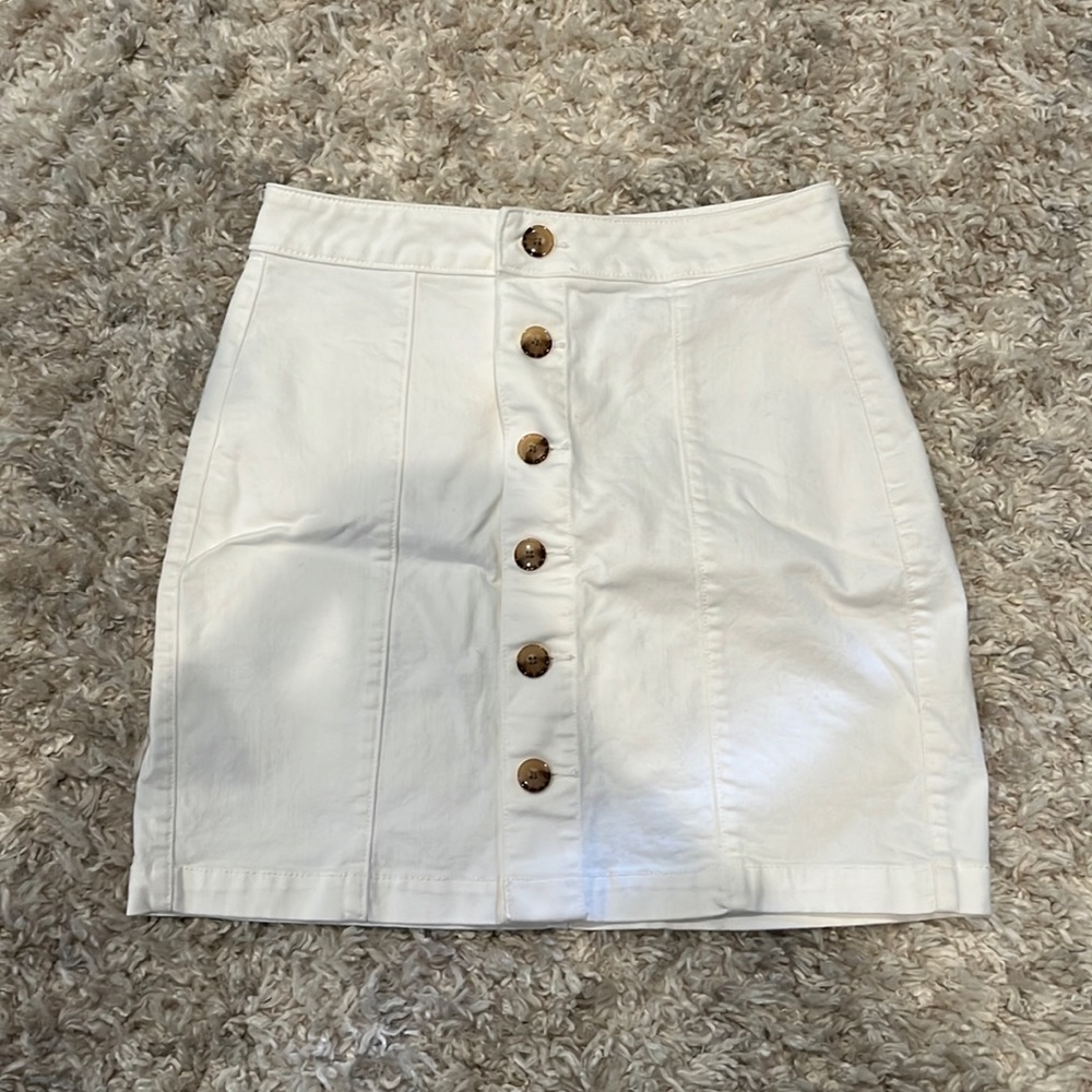 Loft white skirt size 4